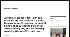 Desktop Screenshot of gemmamollybarry.com